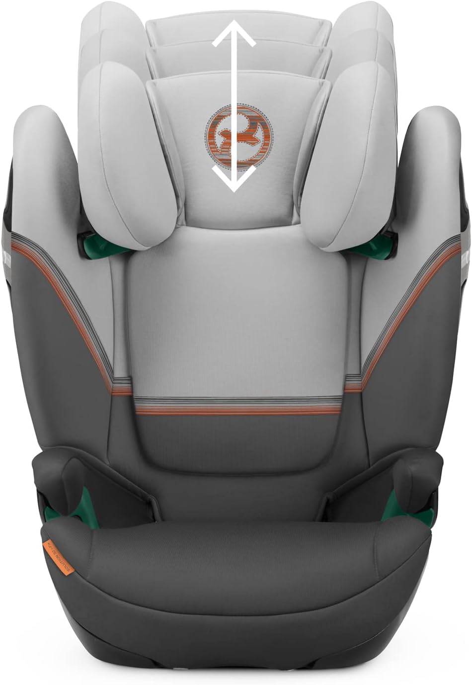 Cybex Solution S2 i-Fix fotelik samochodowy 100-150cm / 15-50kg, Lava Grey, regulowany zagłówek i L.S.P.