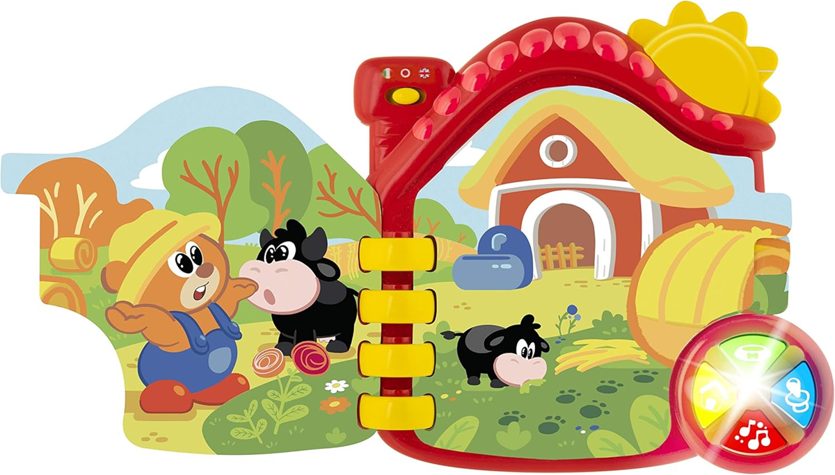 CHICCO Farma elektroniczna książeczka edukacyjna JĘZYK ANGIELSKI i WŁOSKI – zdjęcie produktu 3