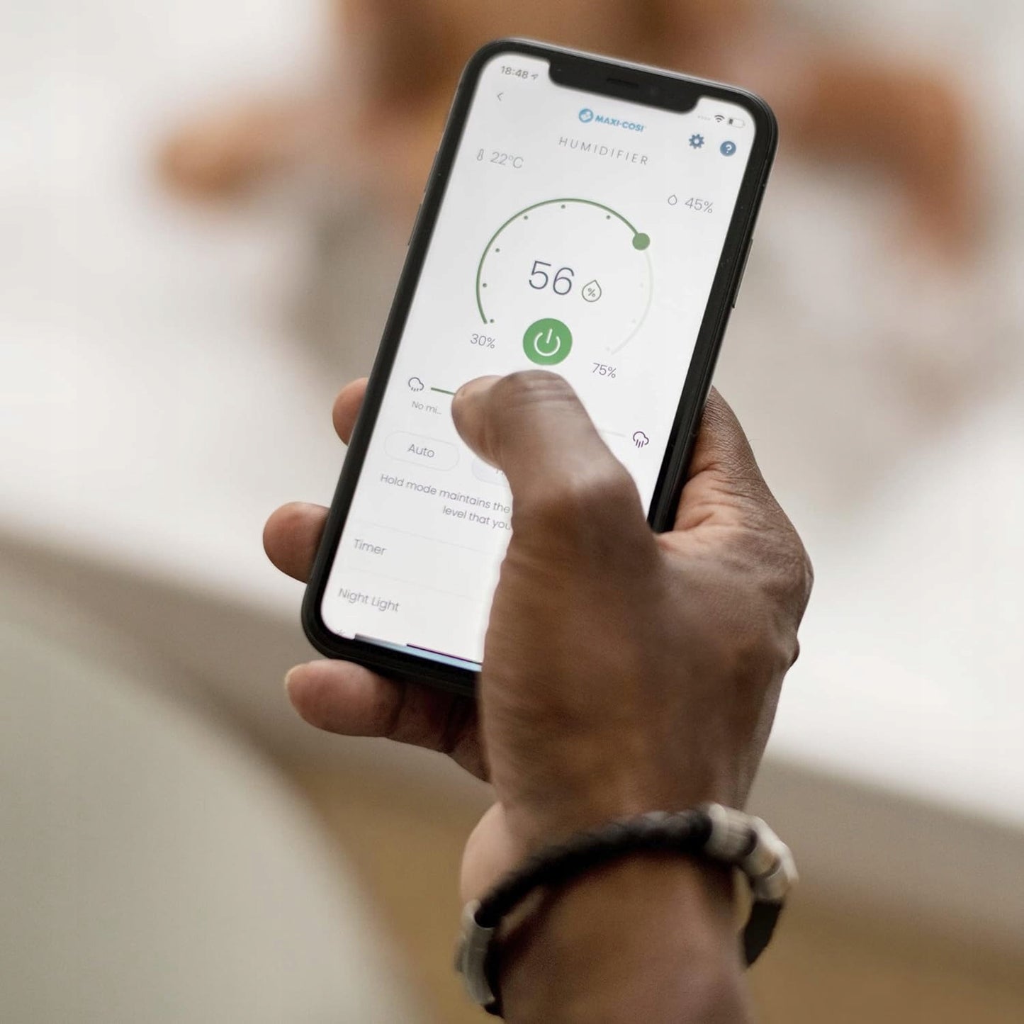 MAXI-COSI Breathe zdalny nawilżacz powietrza 24 h aplikacja Connected Home – zdjęcie produktu 4