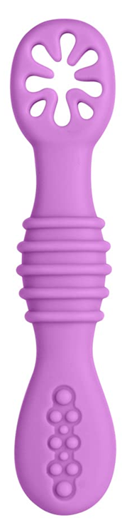 VICLOON Sticky Spoon silikonowa łyżeczka 2,5 x 10 cm 4 m+ purpurowy