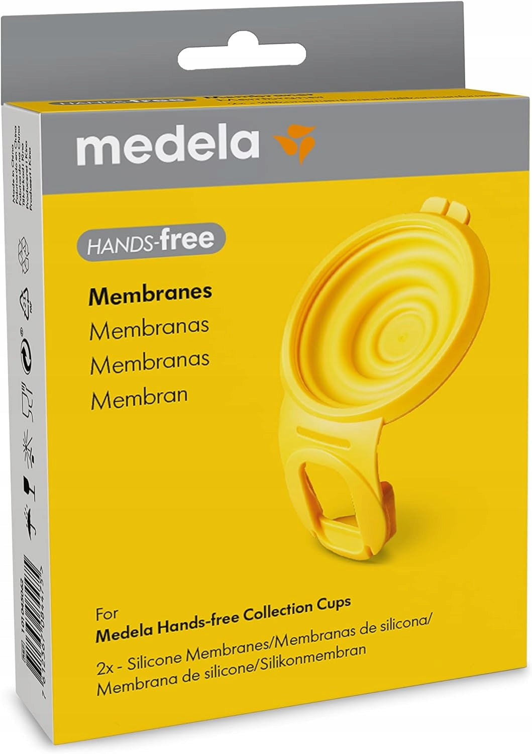 MEDELA membrany do laktatorów HANDS-FREE x2 silikonowe membrany do laktatora Medela Hands-free