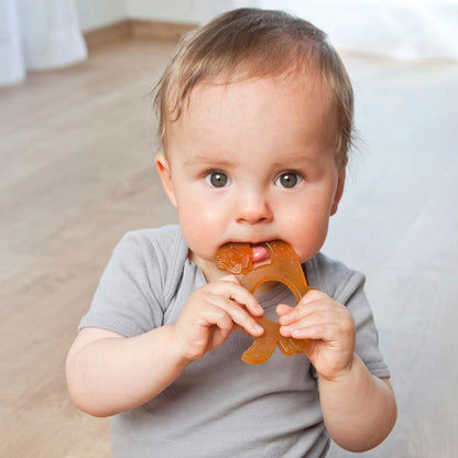 GRUNSPECHT natural rubber teether 9 x 11 cm DRAGON