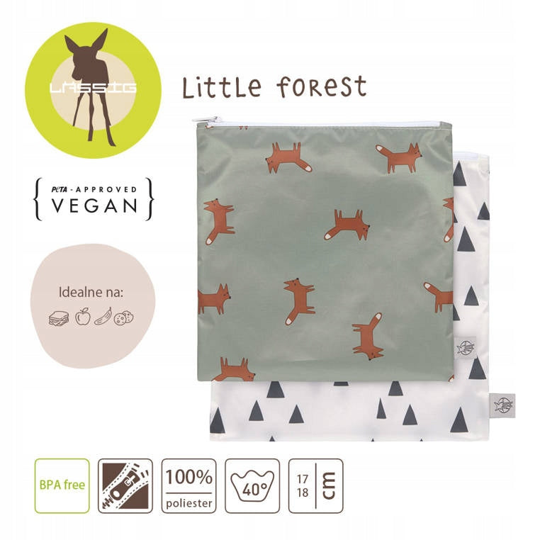 LASSIG Snack Bag pungi pentru gustări x2 17x18cm