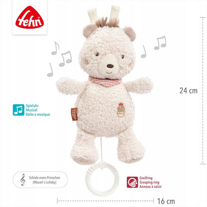 FEHN PERU plush bear with music box