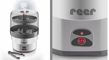 REER VapoMax PARNÝ STERILIZÁTOR na 6 fliaš + kliešte