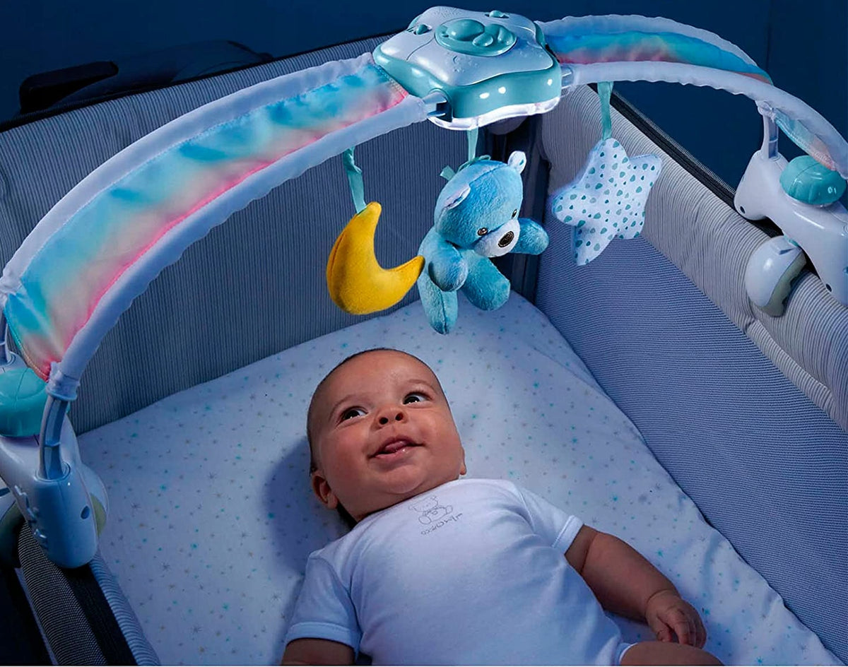 CHICCO Rainbow Sky 2w1 arco per passeggino e carillon con luce notturna