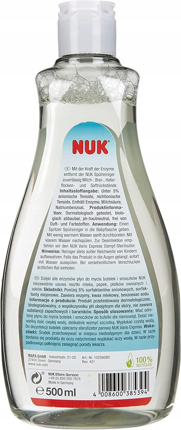 NUK płyn do mycia butelek i smoczków 500ml – zdjęcie produktu 2