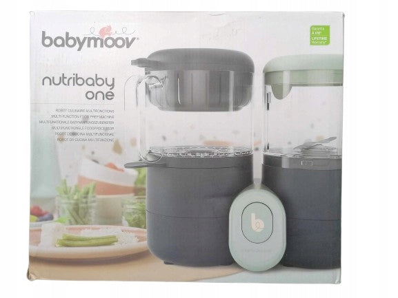 BABYMOOV Nutribaby One robot kuchenny 4w1 2000ml czarno-zielony, parowar, mikser, rozmrażacz i podgrzewacz