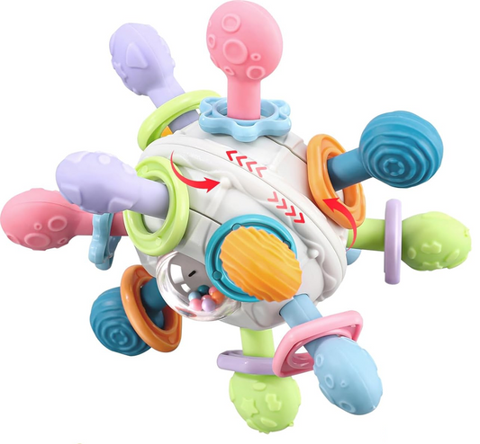 MIUZIFUN Teether Ball kula sensoryczna gryzak 10,5 cm