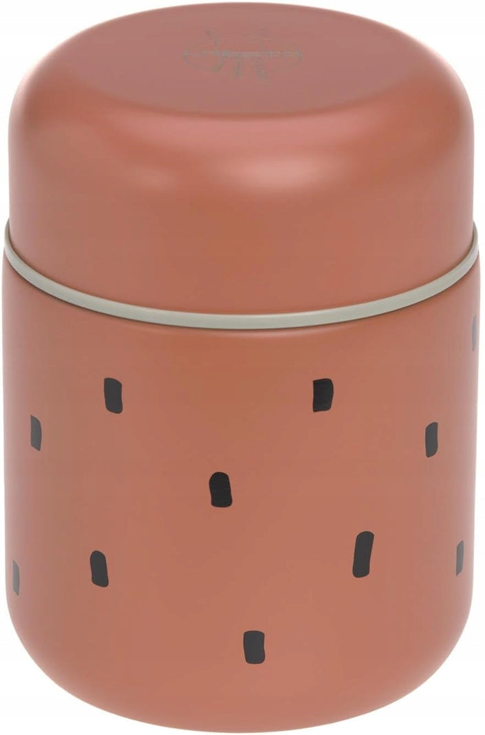 LASSIG Food Jar Happy Prints TERMOS OBIADOWY ze stali nierdzewnej 350 ml