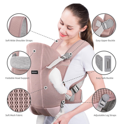 BEBAMOUR ergonomische drager tot 12kg 3-in-1