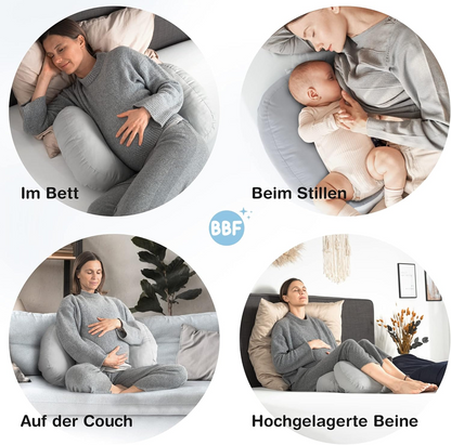 BABYBEFUNmultifunctional pregnancy pillowcolour grey as in the first picturehypoallergenicnew, good condition