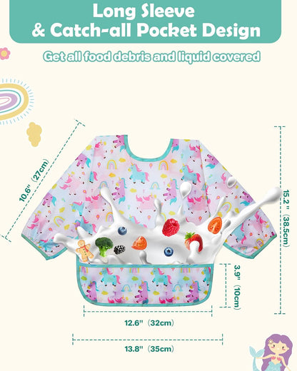 LICTIN śliniaki fartuszki z kieszonką 6-24 m  x3