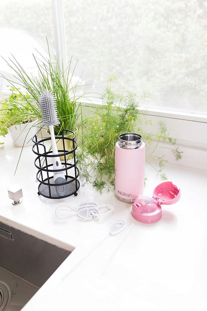 NUBY 2w1 szczotka do czyszczenia smoczków i butelek 30 cm + podstawka – zdjęcie produktu 5