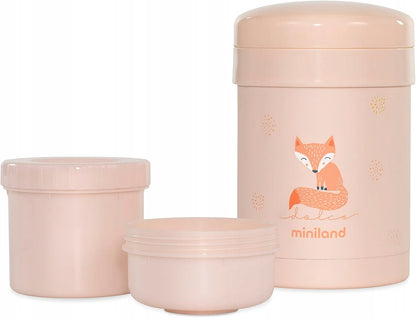MINILAND Thermetic termo para comida 700 ml + 2 recipientes