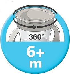 NUK Mini Magic Cup kubek niekapek 360° 160 ml 6 m+ świecący w ciemności – zdjęcie produktu 4