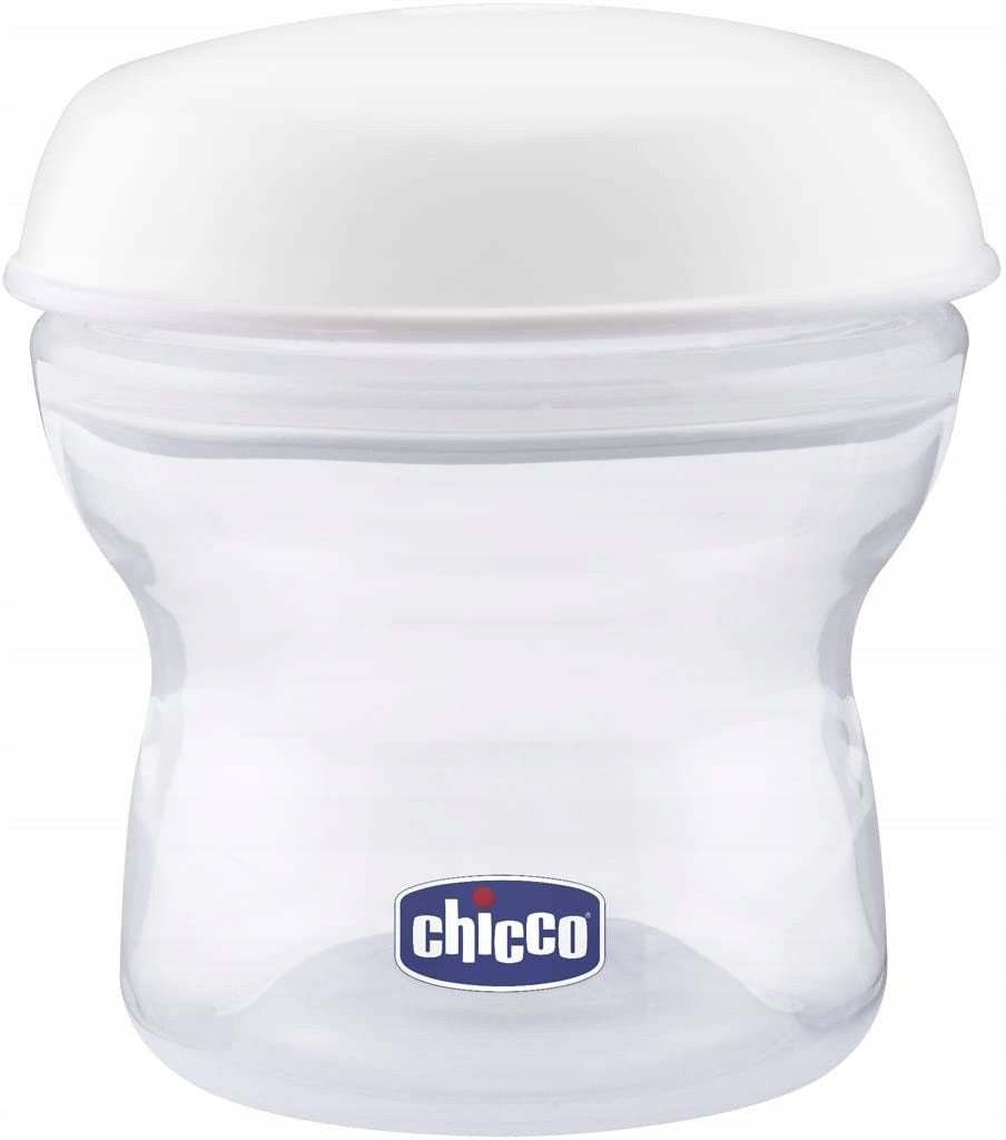 CHICCO pojemniki na mleko 4 x 150 ml + smoczek z nakrętką – zdjęcie produktu 3