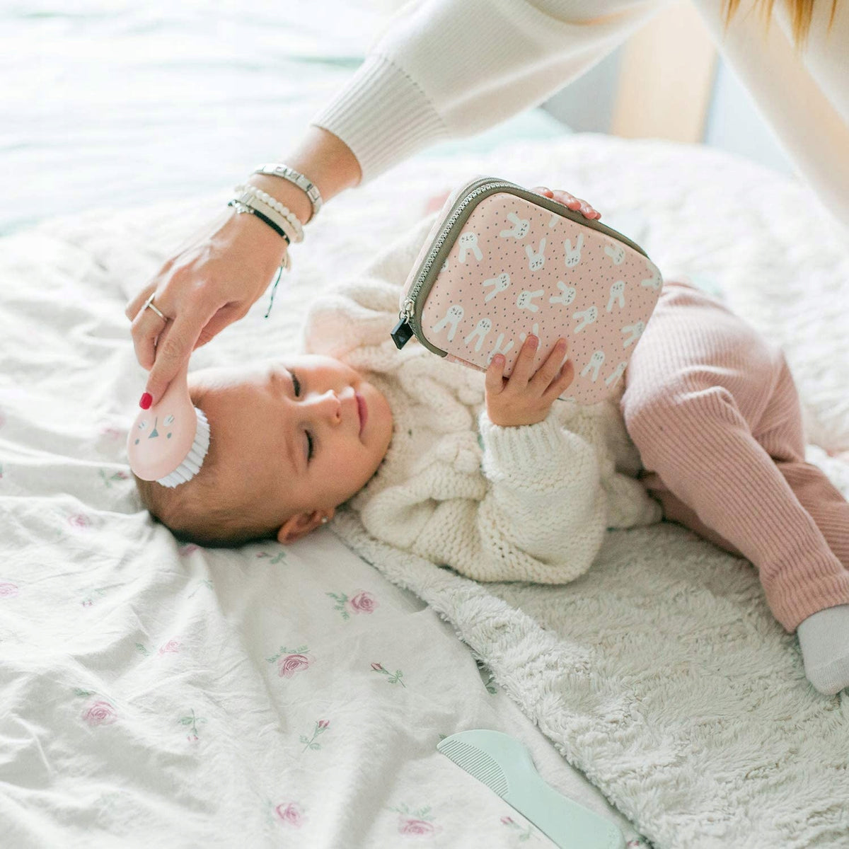 SUAVINEX Hygge Baby zestaw grzebień i szczotka do włosów