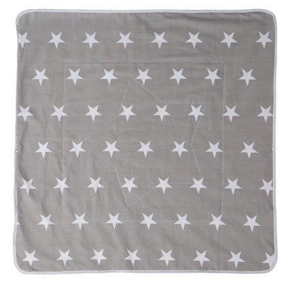 ROBA koc do zabawy dla niemowląt 80x80, gruby kocyk LITTLE STARS w gwiazdki