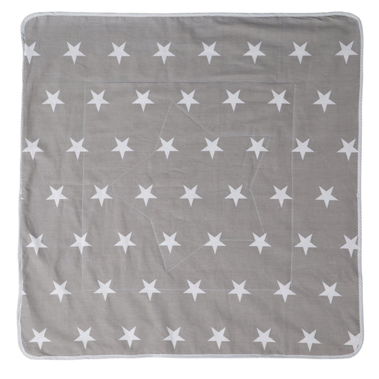 ROBA koc do zabawy dla niemowląt 80x80, gruby kocyk LITTLE STARS w gwiazdki