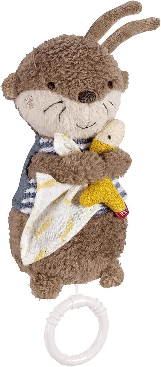 FEHN ciondolo peluche con carillon LONTRA 17 cm ninna nanna di Brahms