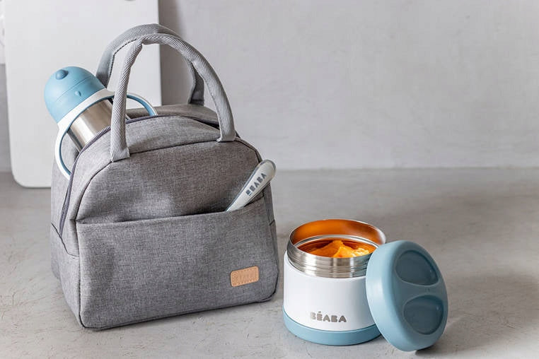 BEABA bolsa térmica aislante + termo, botella y cuchara