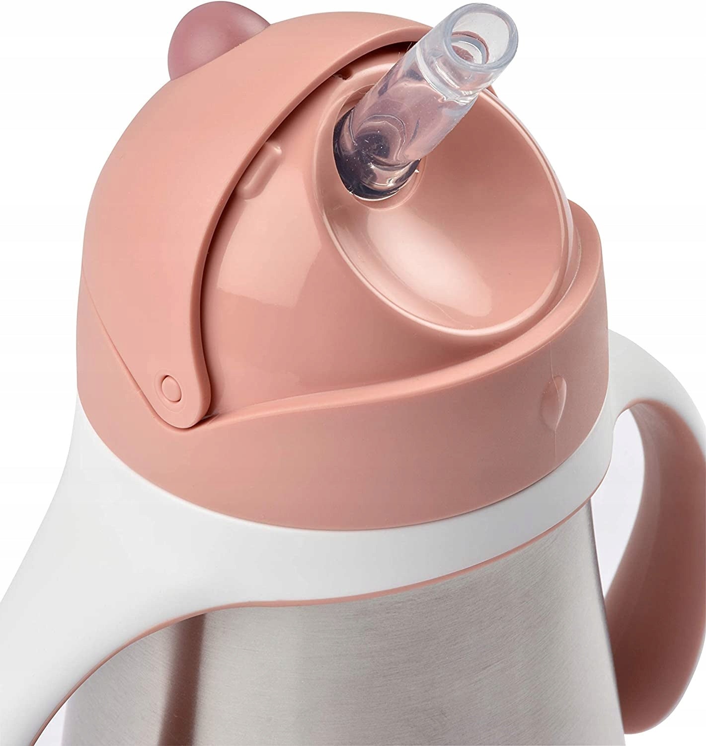 BEABA kubek niekapek ze słomką STALOWY 250 ml – zdjęcie produktu 3