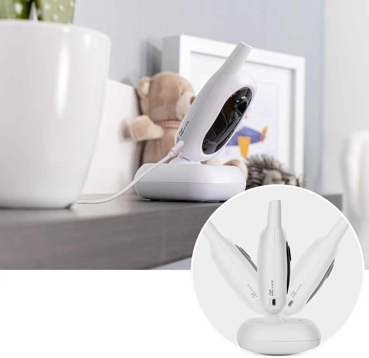 REER BabyCam L cyfrowa niania elektroniczna wideo 4,3" TFT FHSS – zdjęcie produktu 3