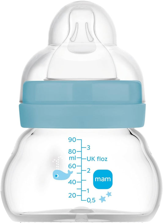 MAM Feel Good biberon in vetro 90 ml 0 m+ tettarella 1