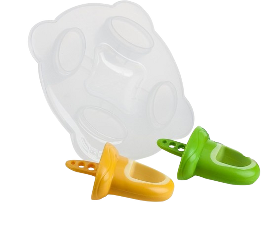 NUBY forma do lodów w kształcie smoczka 2 sztuki + taca do zamrażania