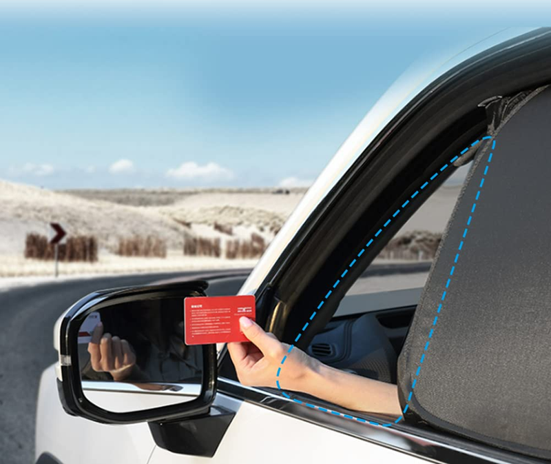 URAQT parasole per finestrini laterali auto 4 pezzi