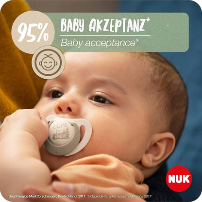 NUK for Nature nyugtató cumi, 2 db latex 18–36 hónap