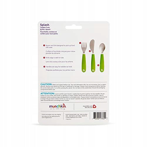 MUNCHKIN Set de cubiertos Splash 18m+