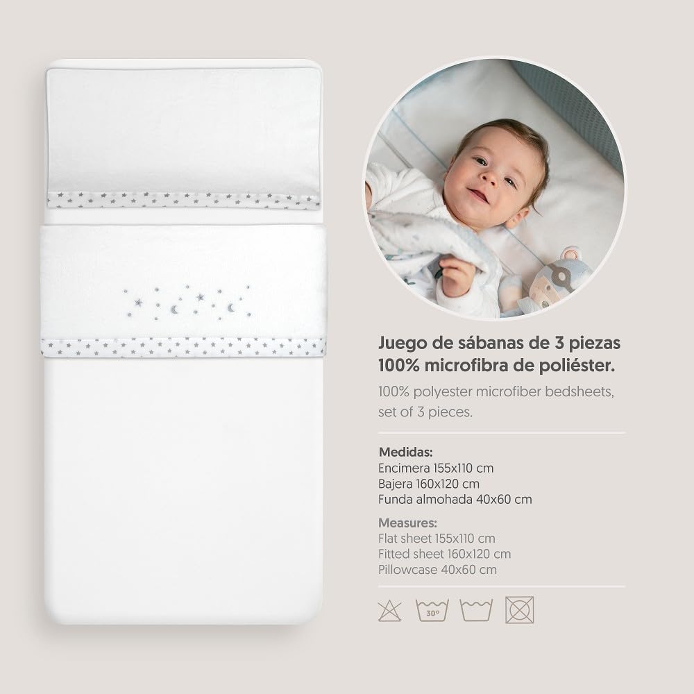 INTERBABY komplet pościeli do łóżeczka 60x120 cm Coralina – zdjęcie produktu 4