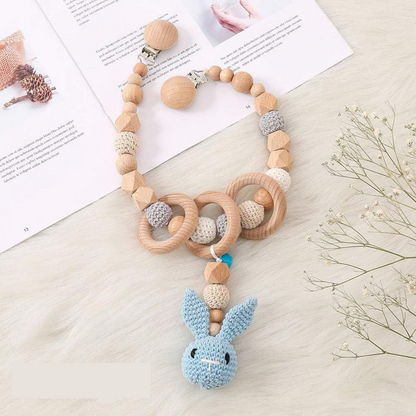 RUBY houten clips voor speenketting 10 stuks