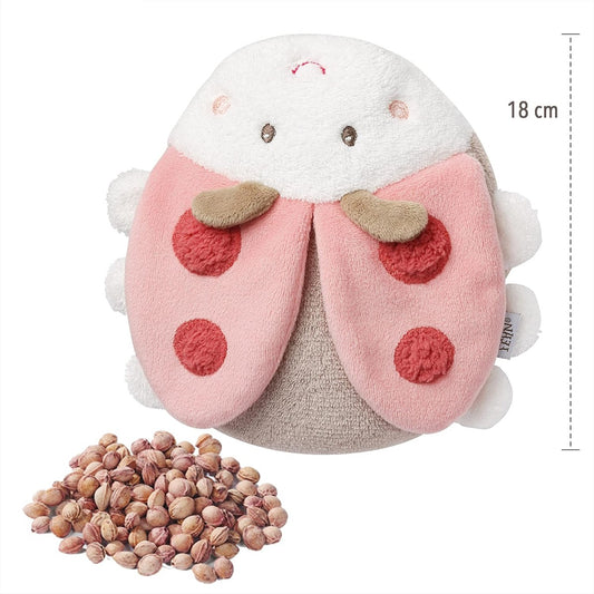 FEHN termoforo in peluche con noccioli di ciliegia 18 cm SCARABEO