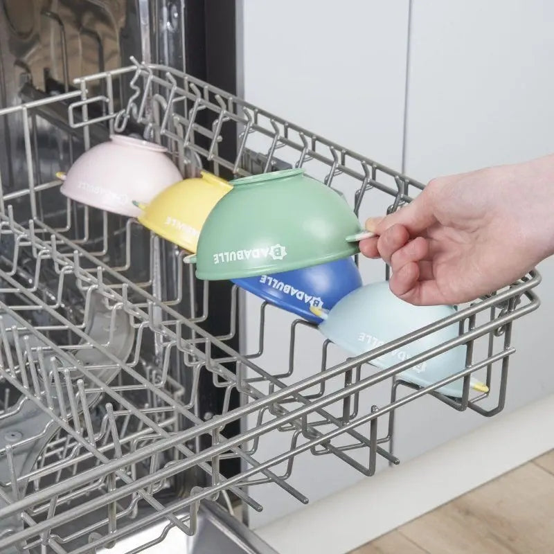 BADABULLE zestaw miseczek z przyssawką i pokrywkami x5 + łyżeczki x3 – zdjęcie produktu 7