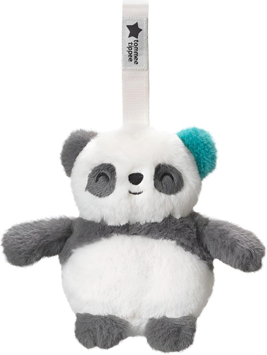 TOMMEE TIPPEE PipPanda zawieszka do wózka z pozytywką i lampką 12 cm, biało-szara przytulanka panda