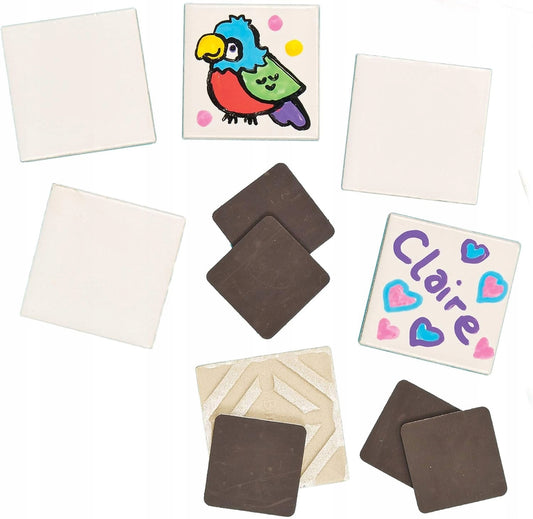 BAKER ROSS ceramiczne magnesy do dekorowania 4,5 x 4,5 cm 10 sztuk