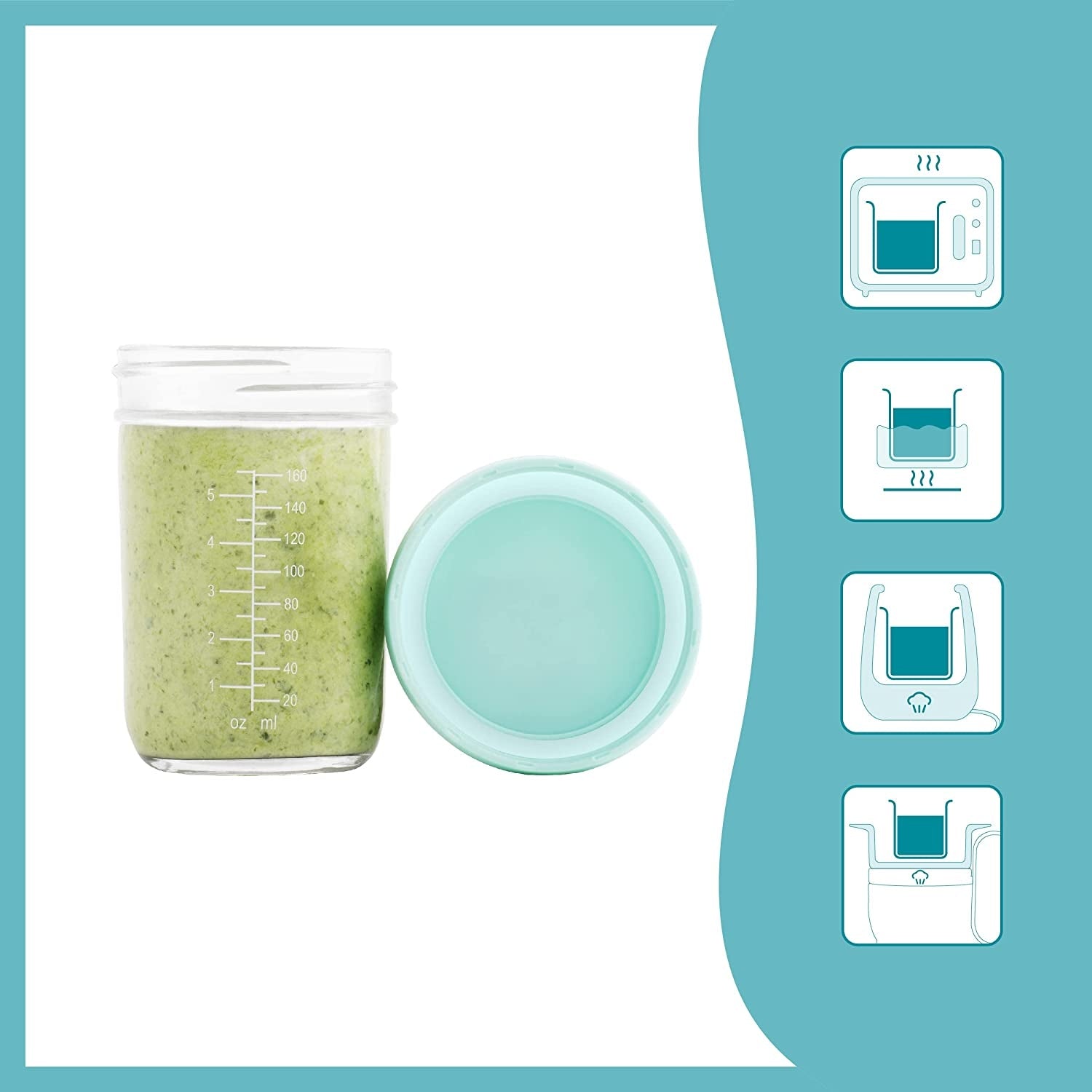 BABYMOOV Babybols pojemniki SZKLANE 4x220ml – zdjęcie produktu 4