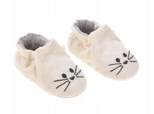LASSIG Litle Chums Cat BUTY DLA NIEMOWLĄT z bawełny organicznej + worek