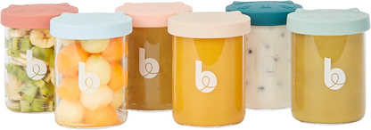 BABYMOOV ISY BOWLS SKLENENÉ nádoby 6x250ml
