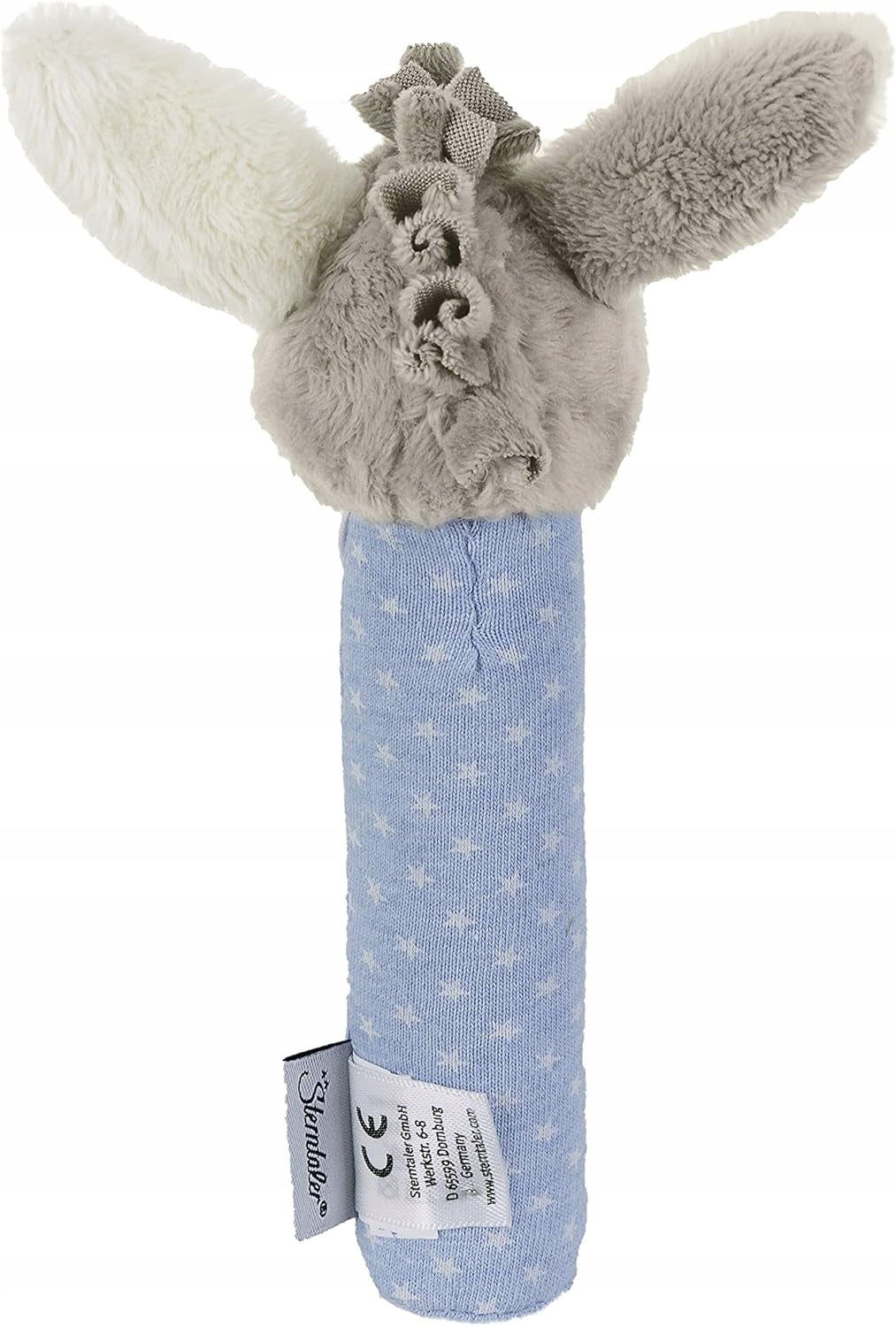 STERNTALER Ezeltje Emmi speelgoed met pieper 18 cm
