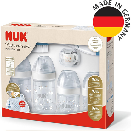 Set di biberon e accessori NUK Perfect Start Nature Sense 0-18