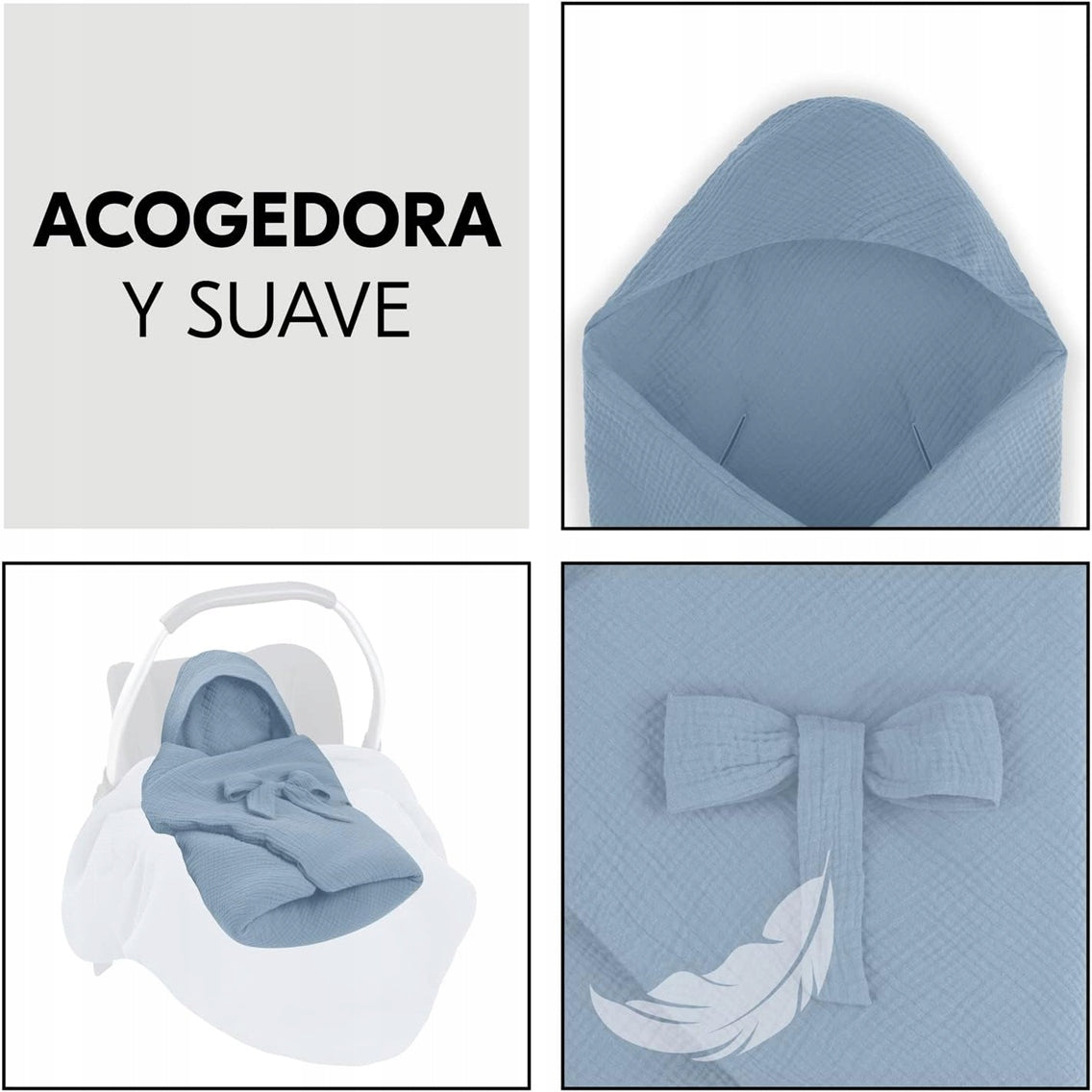 HAUCK SNUGGLE SO COSY otulacz do fotelika wózka kocyk 75x75 – zdjęcie produktu 3