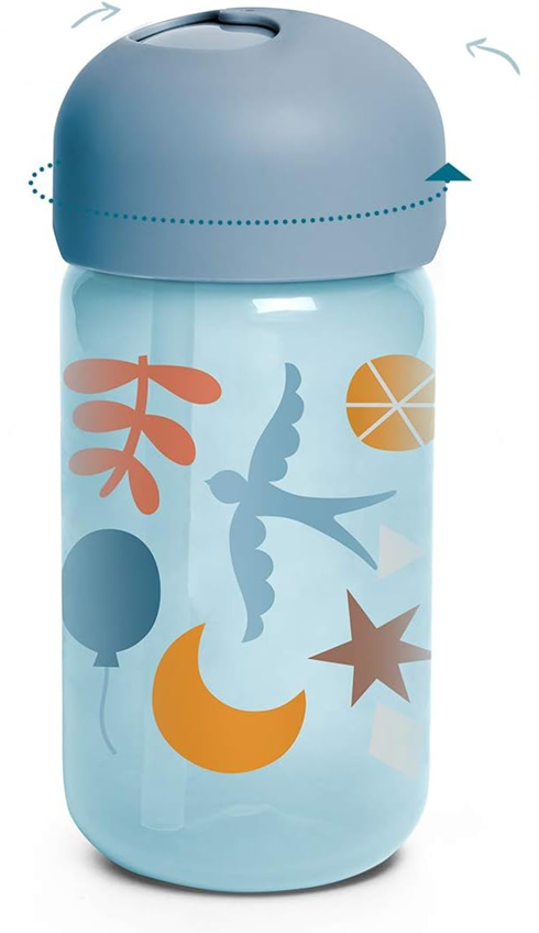 SUAVINEX Straw Trainer Cup netekoucí hrnek se slámkou 340 ml 18 m+