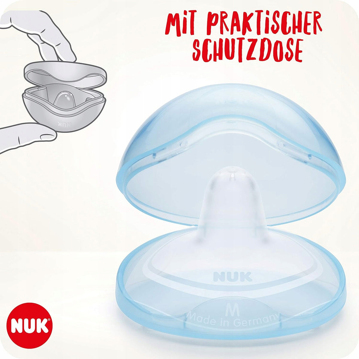 NUK protectores para pezones de lactancia 20mm talla M x2