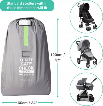 BRAMBLE bolsa de transporte para avión para cochecito 120x58 cm
