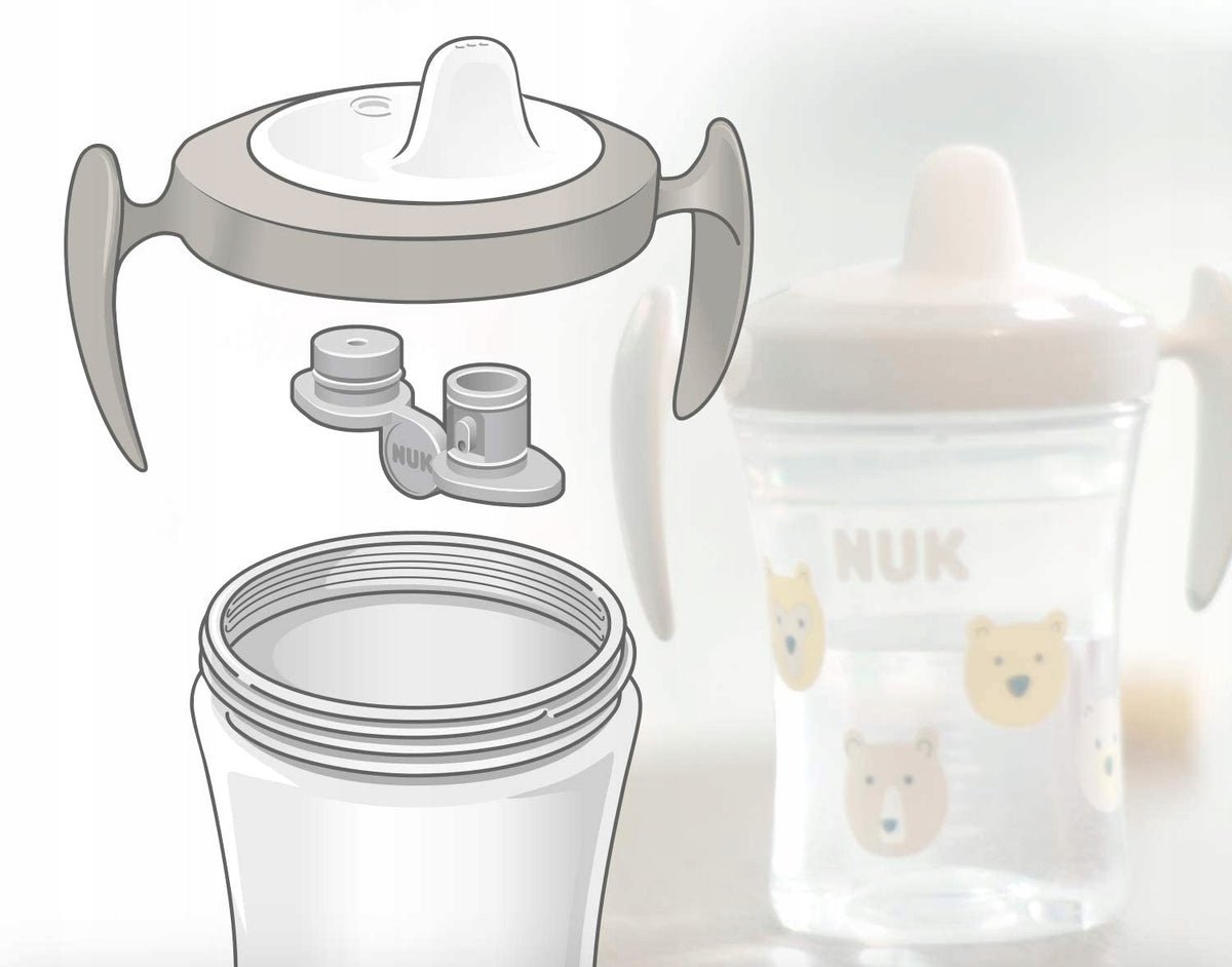 NUK Trainer Cup TAZZA ANTIGOCCIA leone e zebra 6 m+ 230 ml