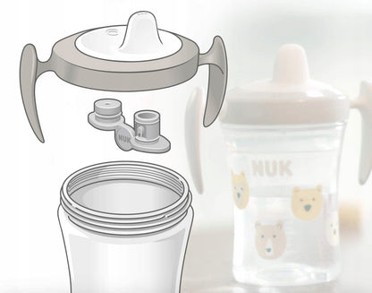 NUK Trainer Cup TAZZA ANTIGOCCIA leone e zebra 6 m+ 230 ml